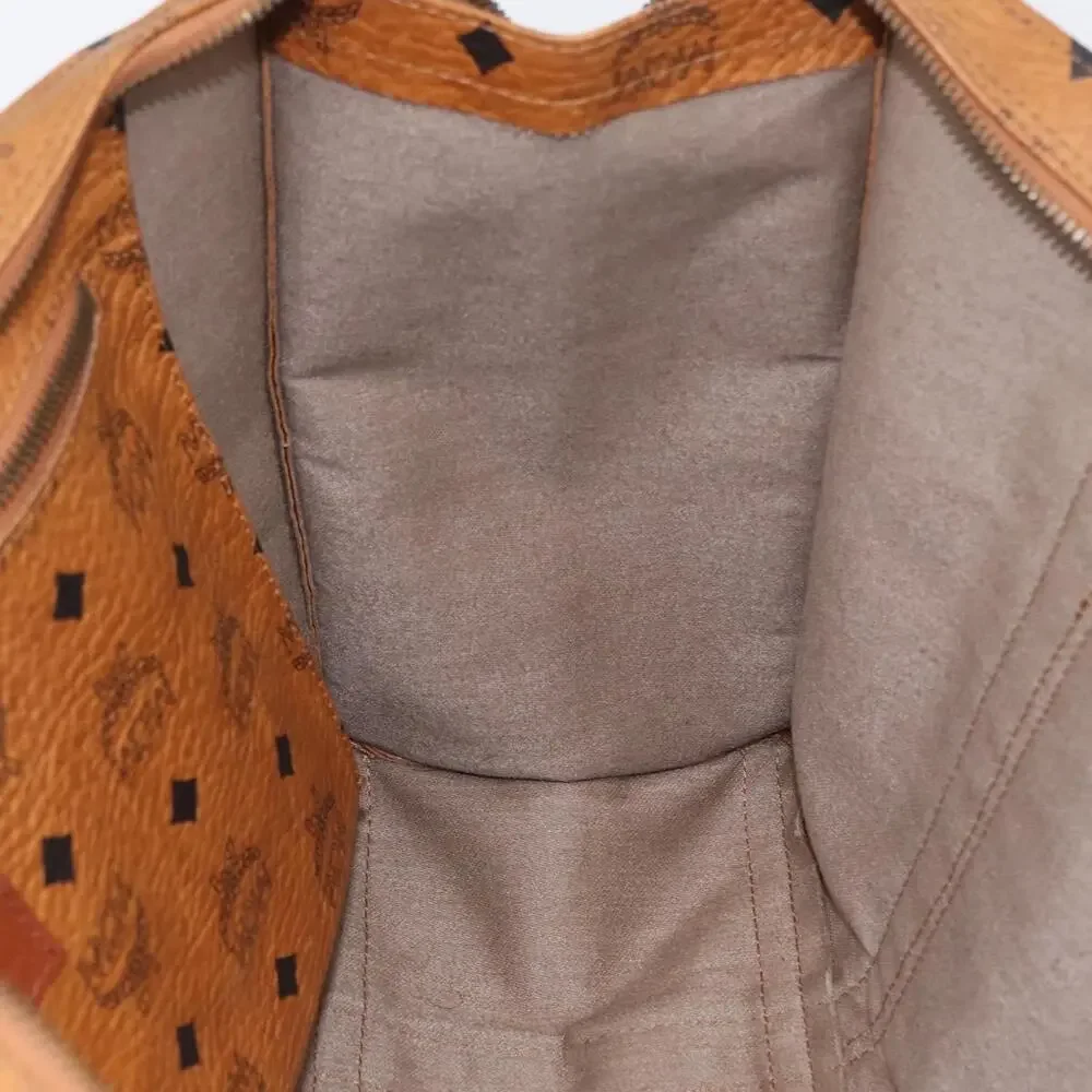 MCM Logogram Visetos Tote Bag Brown